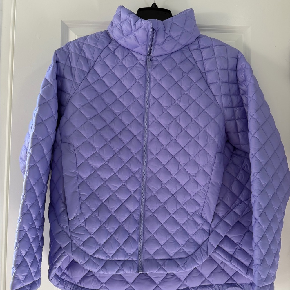 Athleta Quilted Purple Puffer Jacket